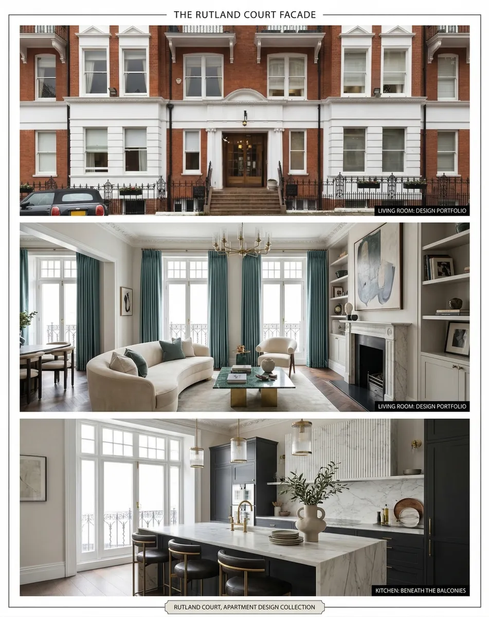 Prime London mansion block flat refurbishment interiors