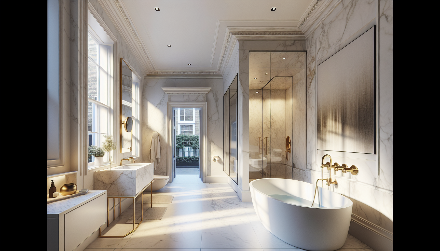 Luxury wet room in bloomsbury