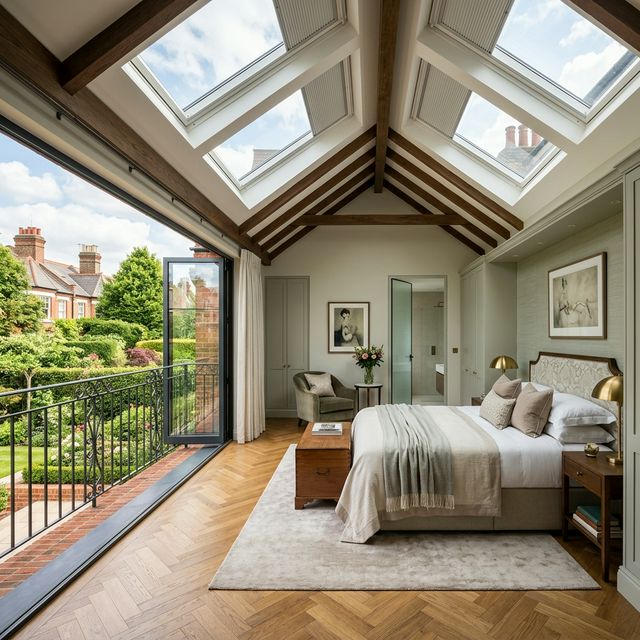 Luxury l shaped loft conversion in fulham