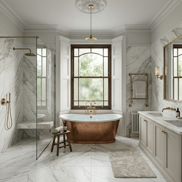 Luxury bathroom renovation in st james