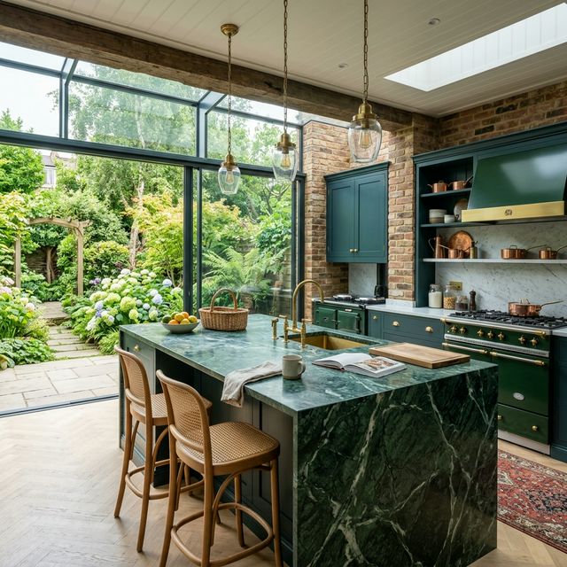 Luxury island kitchen in highgate