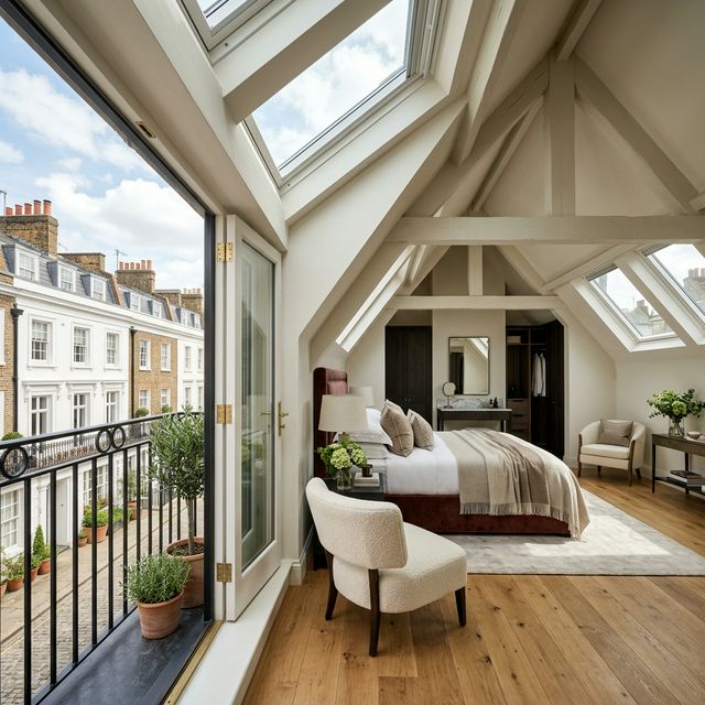 Luxury l shaped loft conversion in knightsbridge