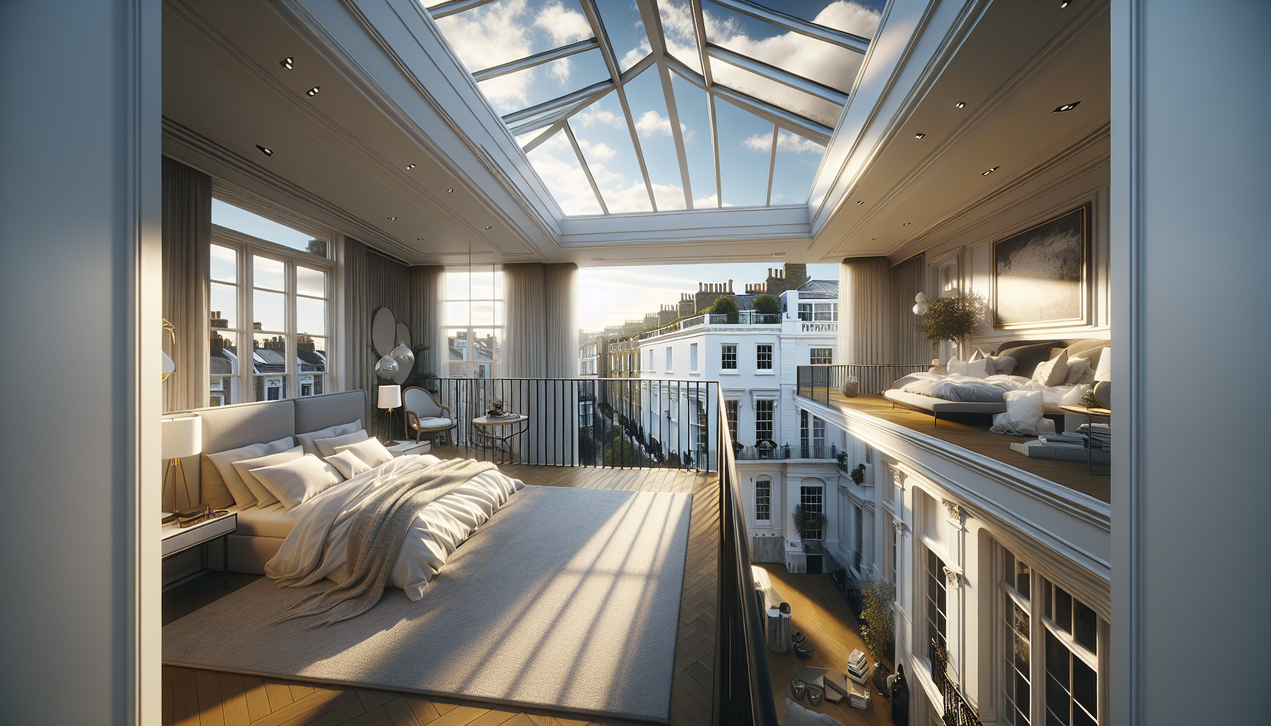 Luxury mansard loft conversion in st james