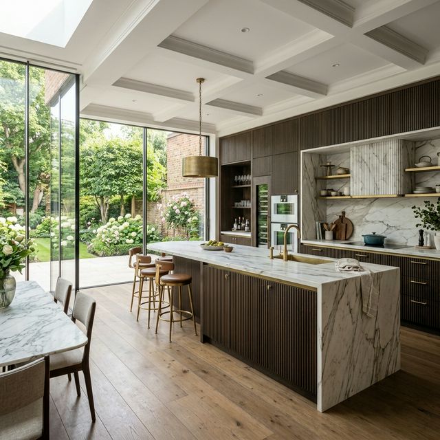 Luxury galley kitchen in st johns wood